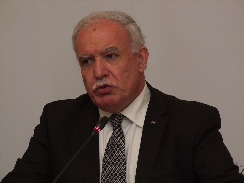 Dr.Riad Malki palesztin külügyminiszter